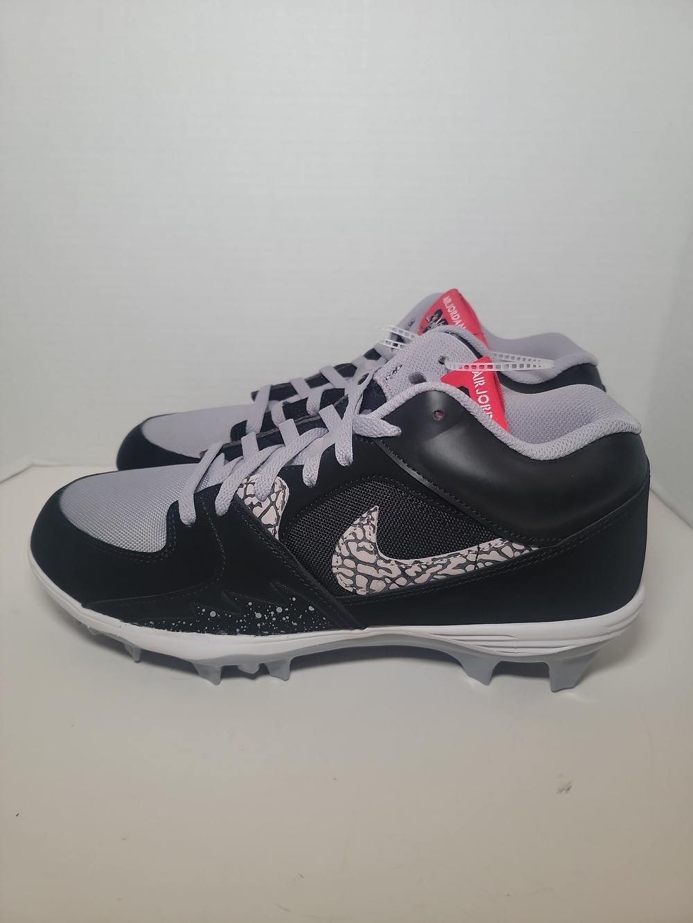 Nike Jordan Stadium 90 LOW MCS Men Black Cement Football Cleats HQ0210 060